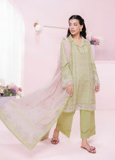 QPrints By Qalamkar Embroidered Lawn 3 Piece Unstitched Suit QLM25QP D-EM-07A XENA